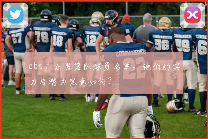 cba广东男篮队球员名单，他们的实力与潜力究竟如何？